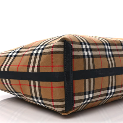 Burberry Vintage Check Medium The Giant Reversible Tote Antique Yellow Bright Red 12 of 15
