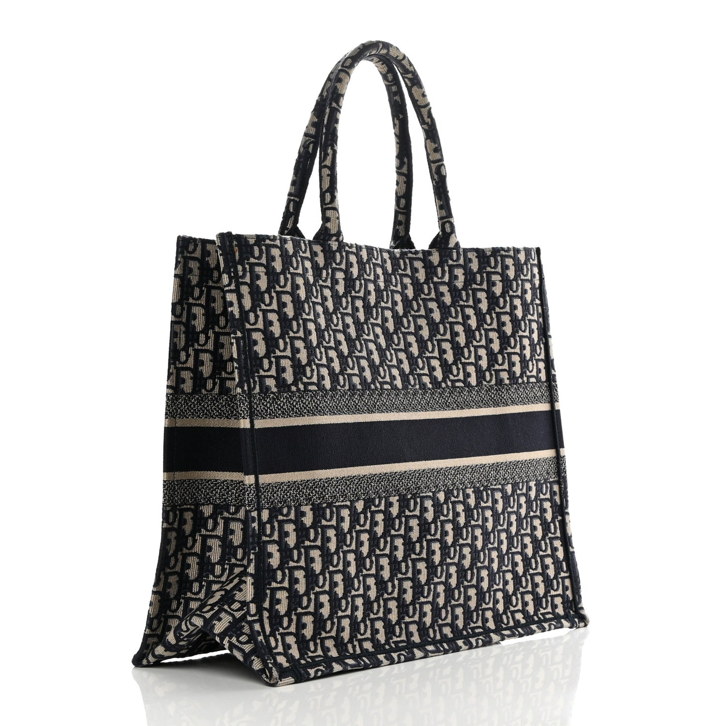Oblique Large Book Tote Blue Multicolor