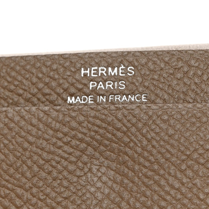 Hermes Epsom Mini Bearn Wallet Etoupe 6 of 8