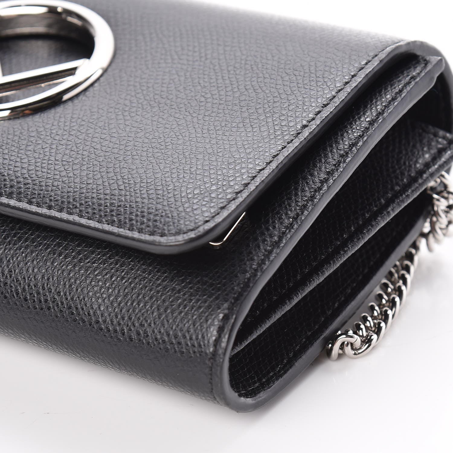 Fendi Vitello Cruise F is Fendi Wallet on Chain Black 10 of 10