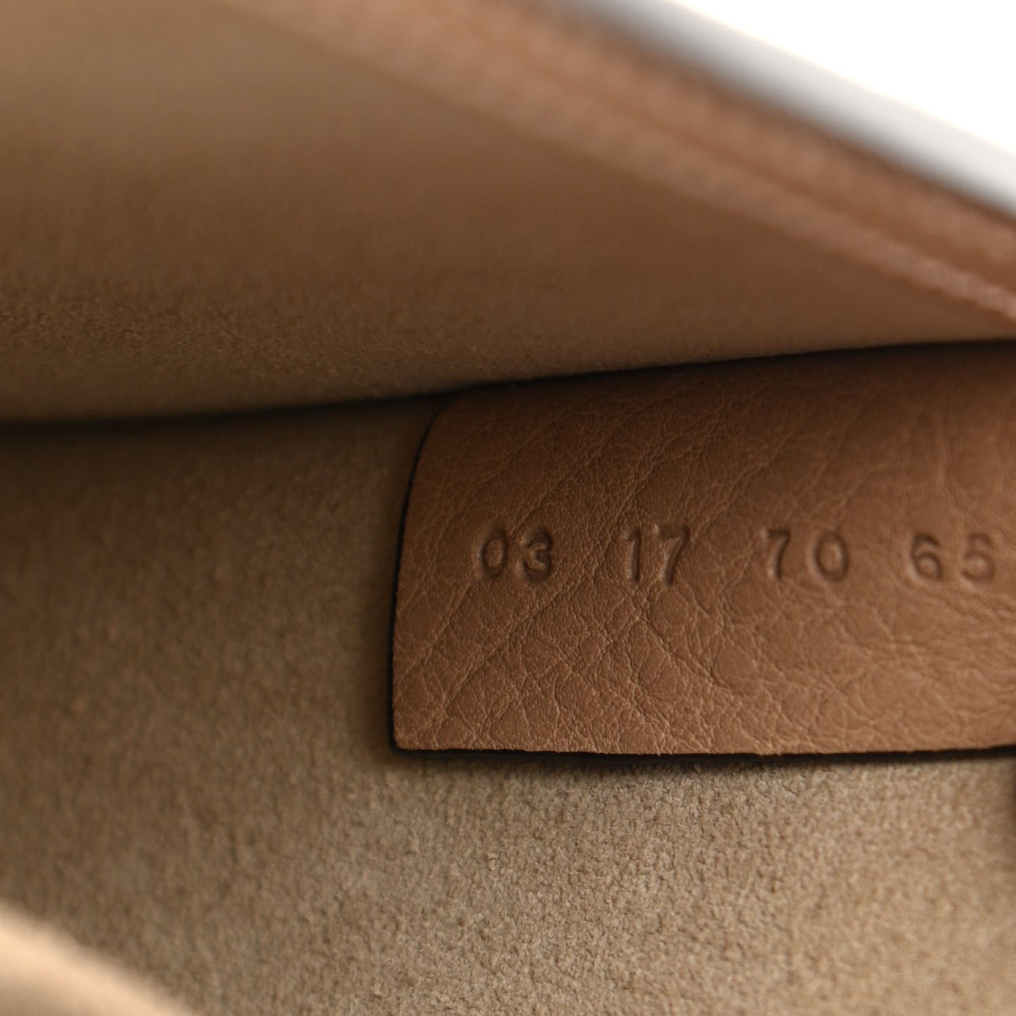 Calfskin Suede Small Nile Bracelet Bag Biscotti Beige