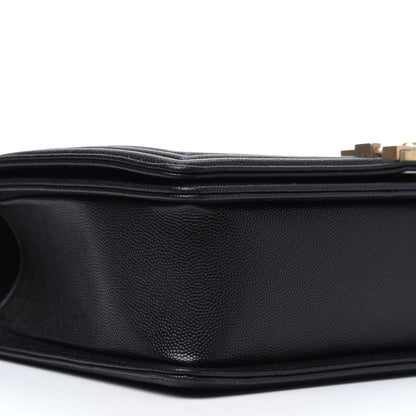 Chanel Caviar Quilted New Medium Boy Flap Black 13 of 16