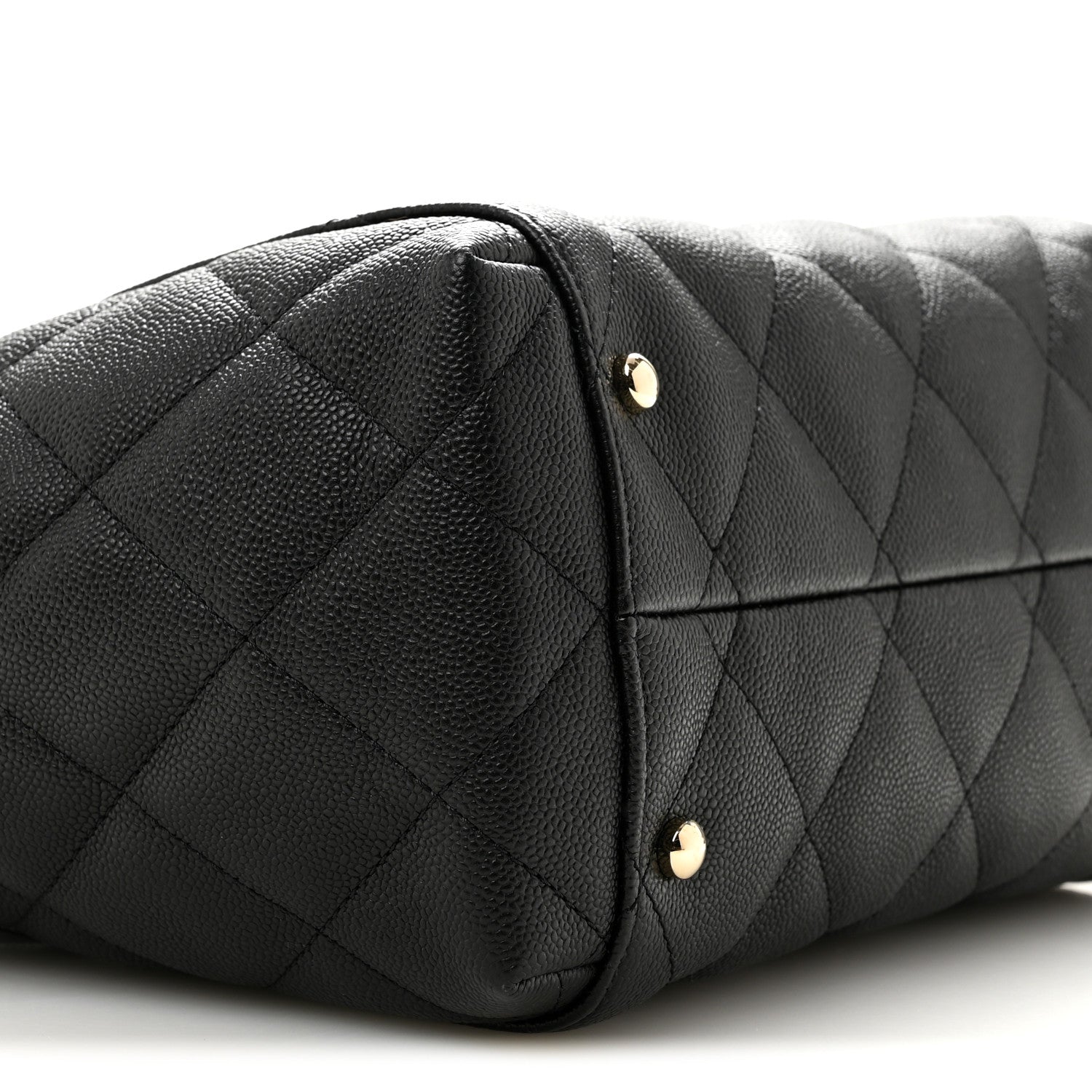 Chanel Caviar Quilted Small Shopping Tote Black 10 of 11