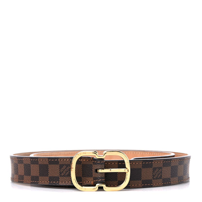 Louis Vuitton Damier Ebene Mini 25mm Belt 80 32 1 of 8