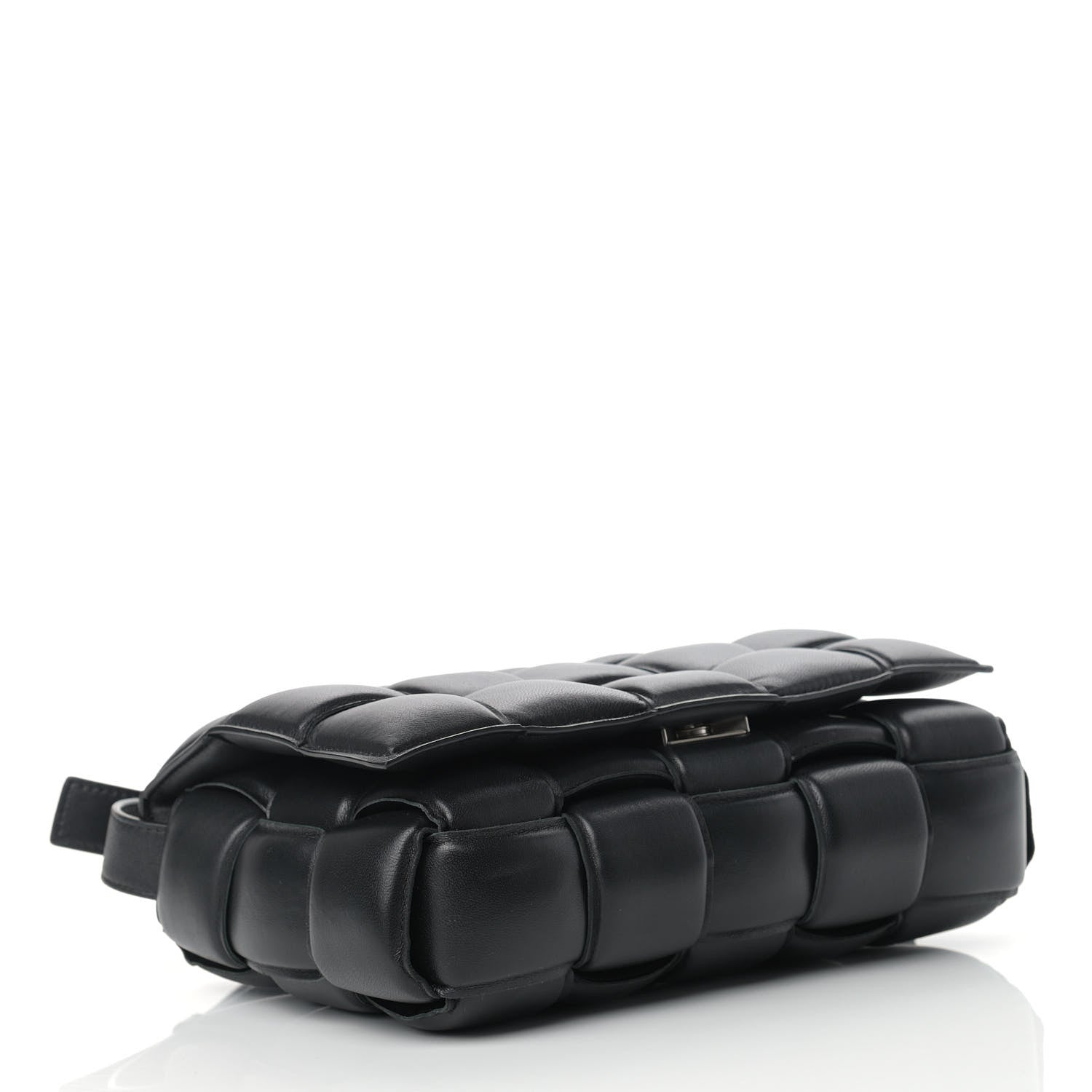 Bottega Veneta Nappa Maxi Intreccio Padded Cassette Crossbody Bag Black 4 of 12