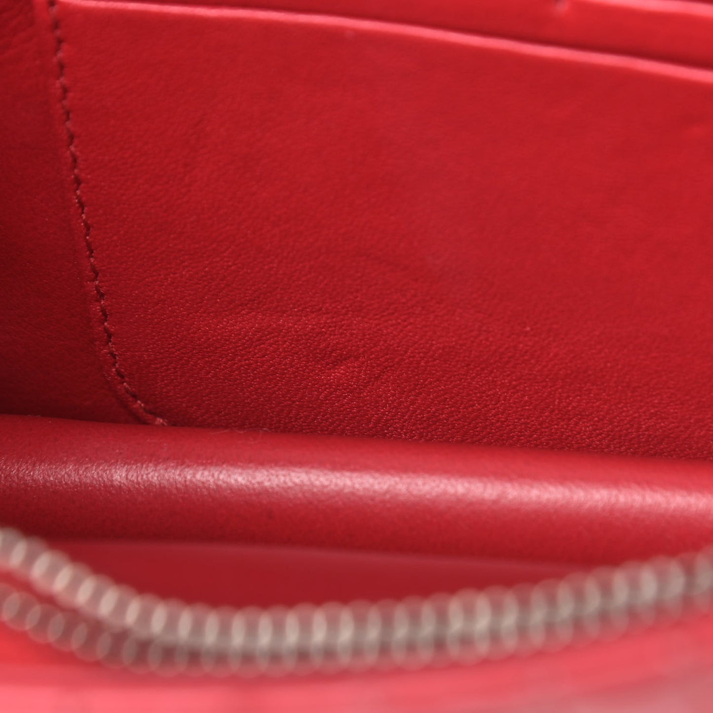 Patent Cannage Miss Dior Promenade Pouch Red