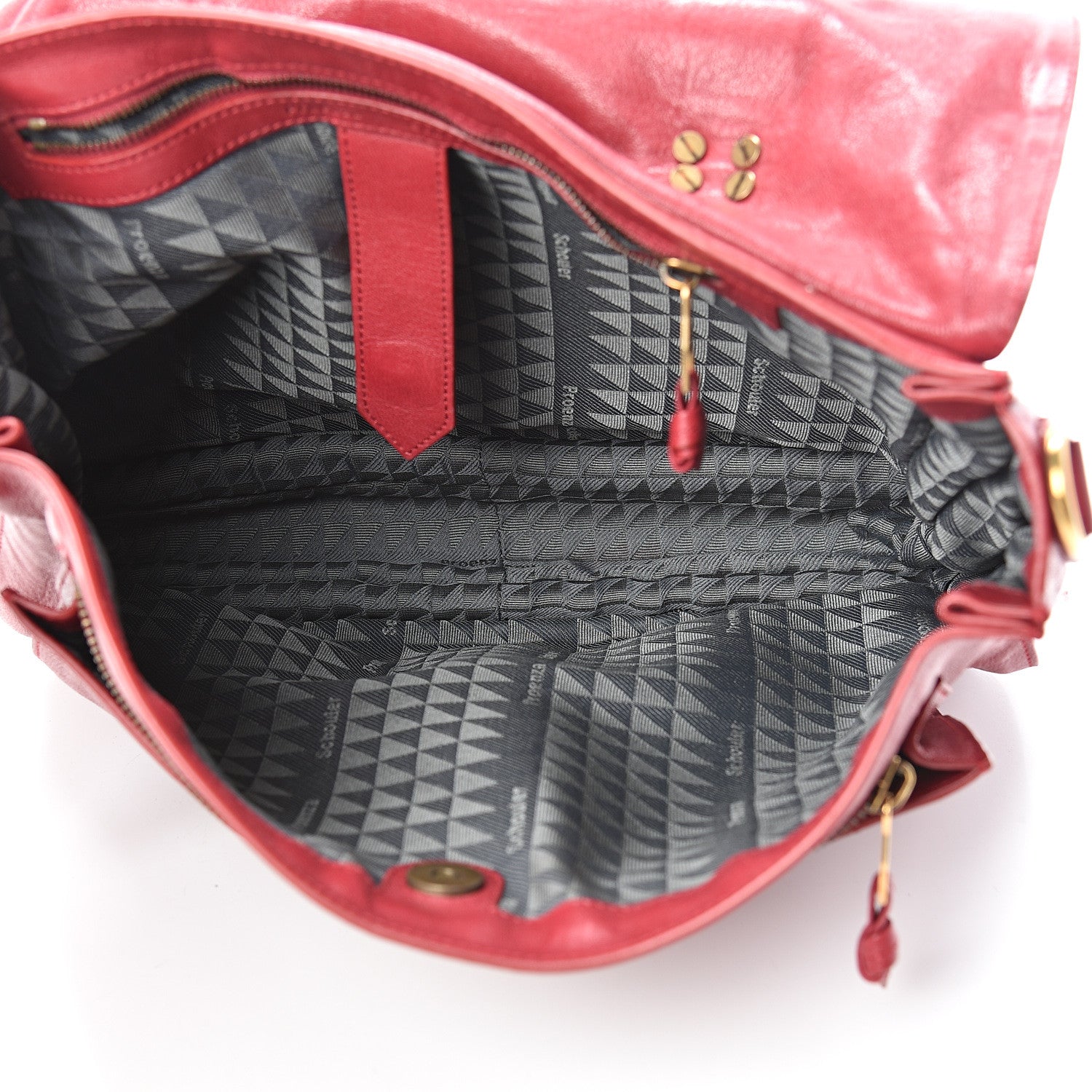 Proenza Schouler Lambskin Extra Large PS1 Satchel Chianti 5 of 17