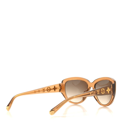 Louis Vuitton Acetate Obsession Cat Eye Sunglasses Z0625E Glitter Gold 4 of 7