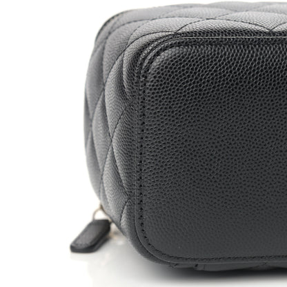 Chanel Caviar Quilted Small Vanity Case With Chain Black 8 of 9