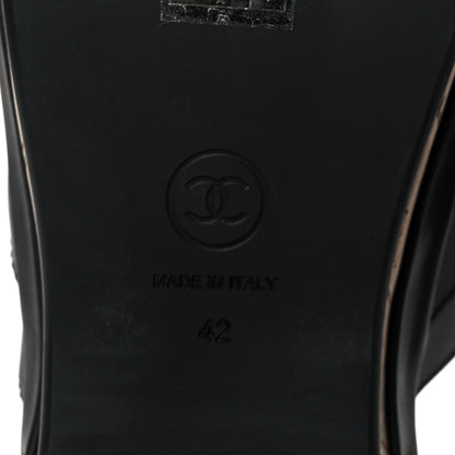 Chanel Calfskin CC Turn Lock Clogs 42 Black 6 of 9