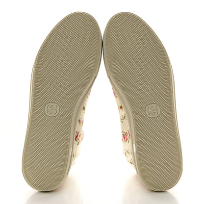 Gucci Canvas Romantic Print Major Blind For Love High Top Sneakers 37 Ivory 5 of 9