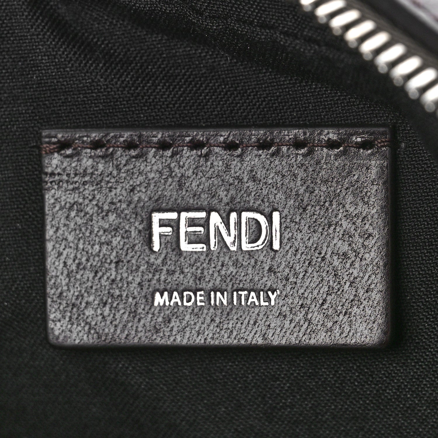 Fendi Shiny Glazed Fabric Vitello Cover FF 1974 Logo Medium Camera Case Tobacco Moro Giallo Ebano 6 of 9