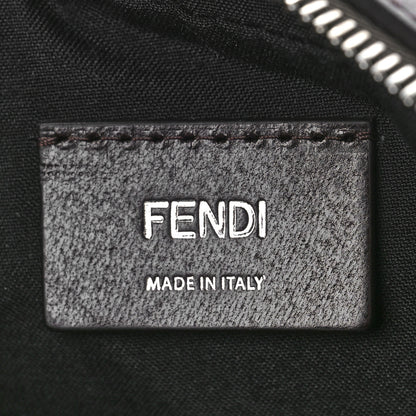 Fendi Shiny Glazed Fabric Vitello Cover FF 1974 Logo Medium Camera Case Tobacco Moro Giallo Ebano 6 of 9