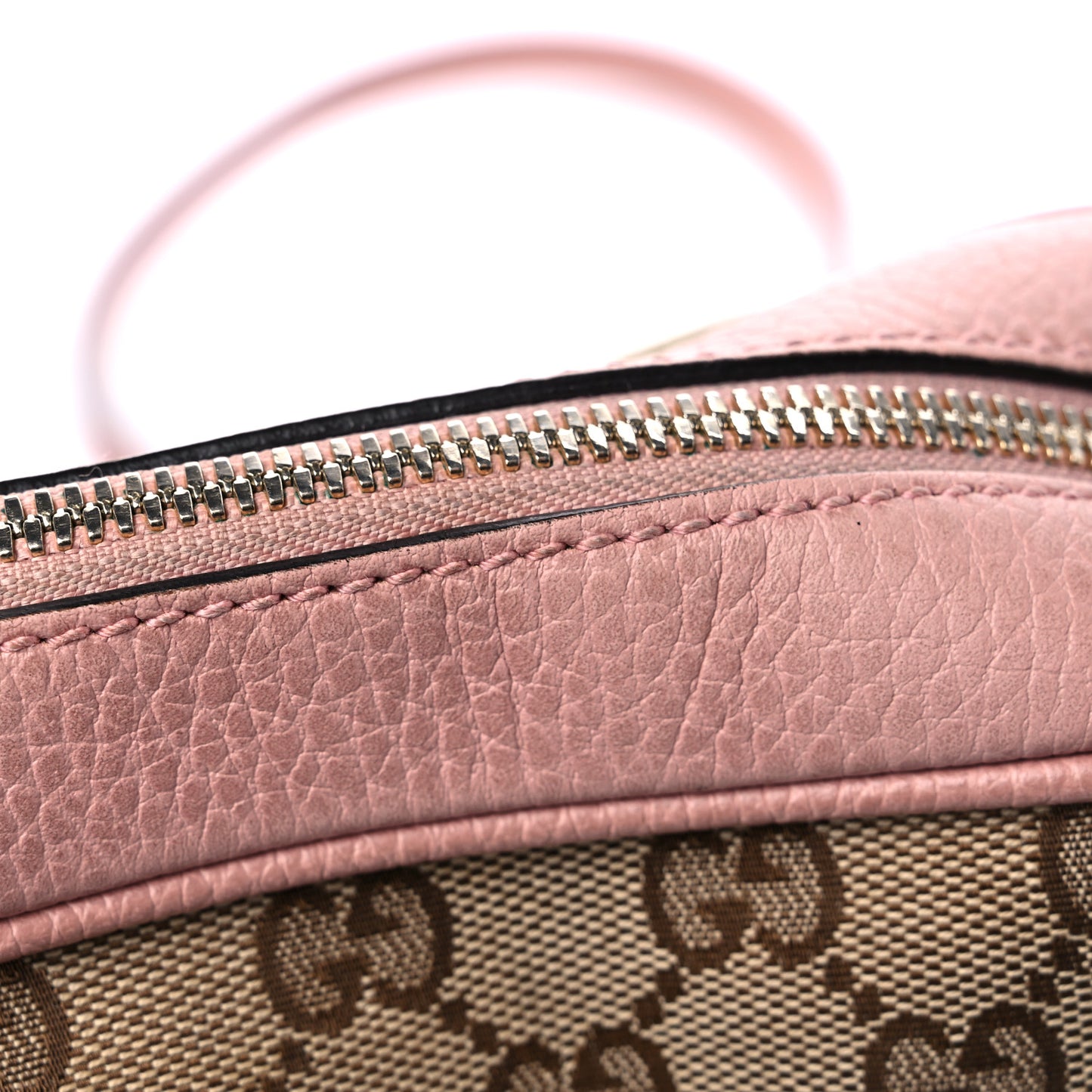 Monogram Mini Bree Messenger Bag Beige Soft Pink