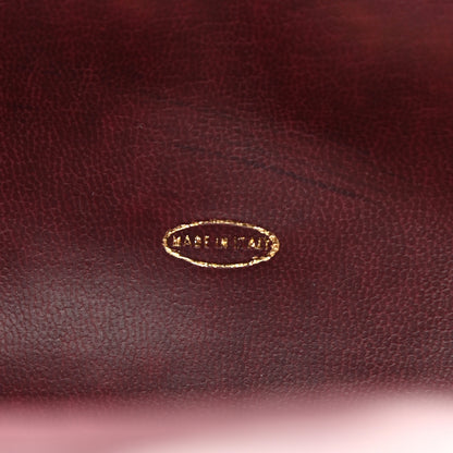 Chanel Lambskin Quilted Briefcase Laptop Bag Burgundy 10 of 15