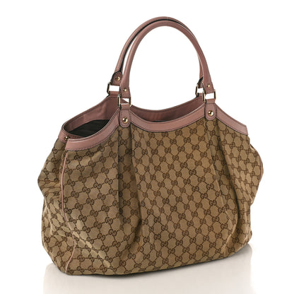 Gucci Monogram Large Sukey Tote Beige Pink 3 of 10
