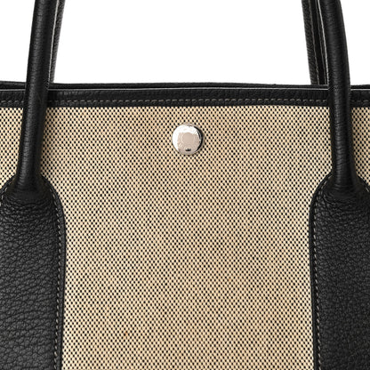 Hermes Toile Buffle Skipper Garden Party 36 MM Tote Black 6 of 13