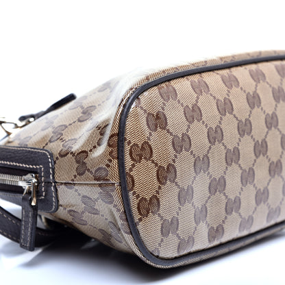 Gucci Crystal Monogram Dollar Calfskin Mini Dome Bag Beige Ebony Testa di Moro 6 of 12