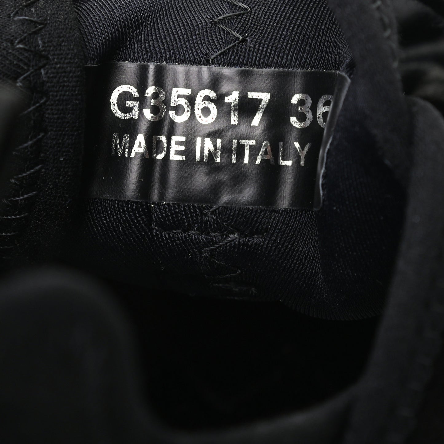 Velvet Calfskin Mixed Fibers CC Sneakers 36.5 Black