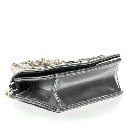 Christian Dior Metallic Patent Micro-Cannage Baby Diorama Flap Bag Silver 5 of 8
