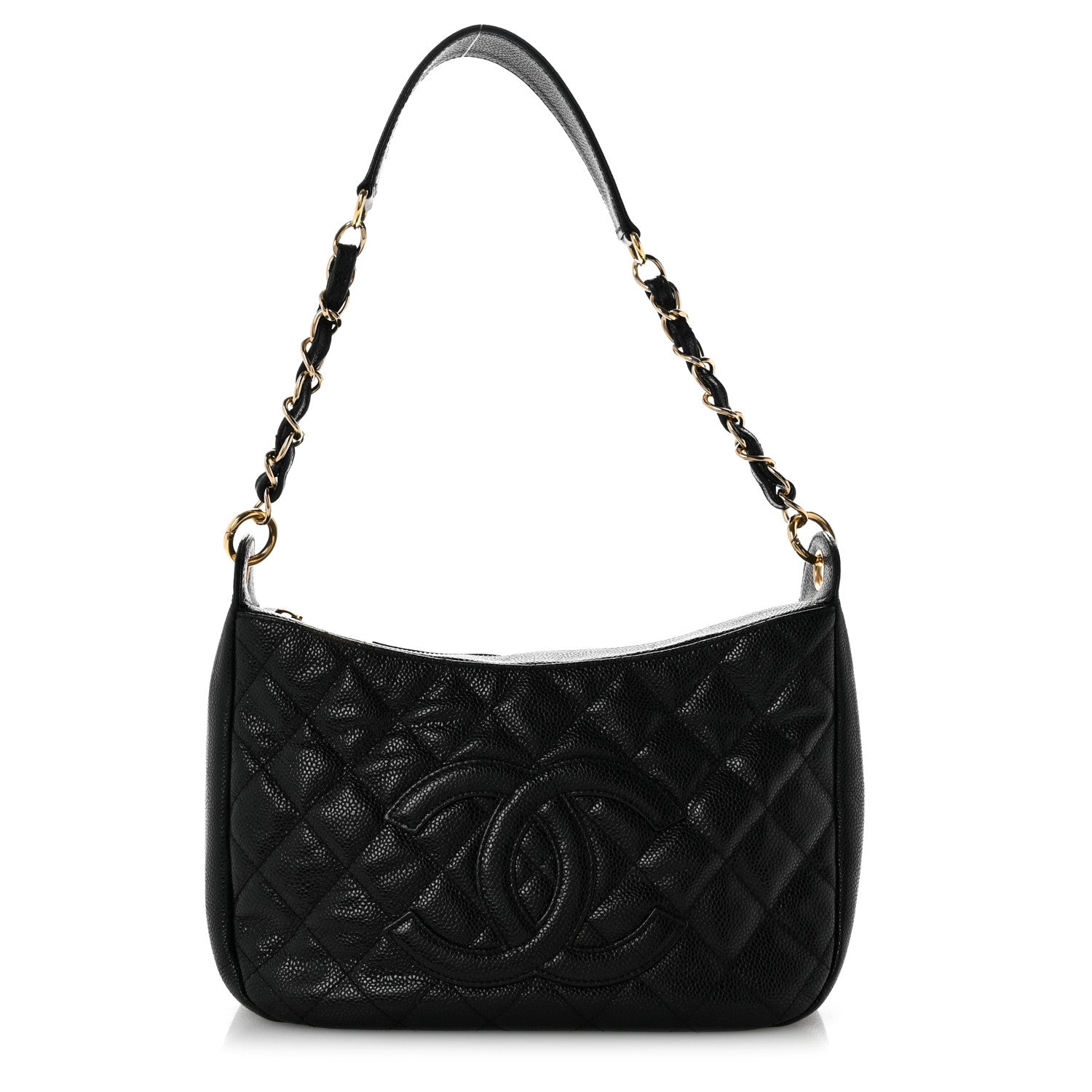 Chanel Caviar Quilted Timeless CC Shoulder Bag Black 1 of 13