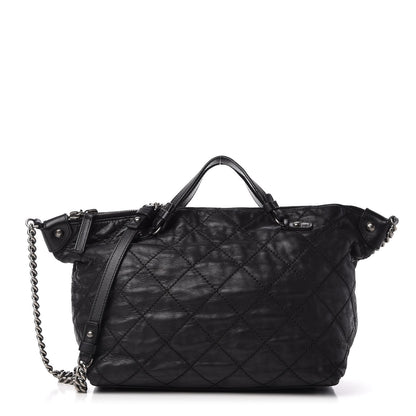 Chanel Iridescent Calfskin Quilted Coco Daily Shoulder Bag Black 1 of 10