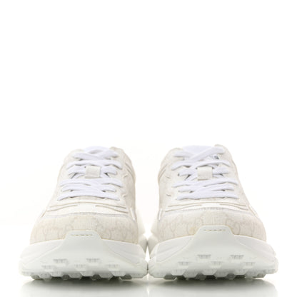 Gucci GG Supreme Monogram Womens Rhyton Sneakers 36.5 White 2 of 8