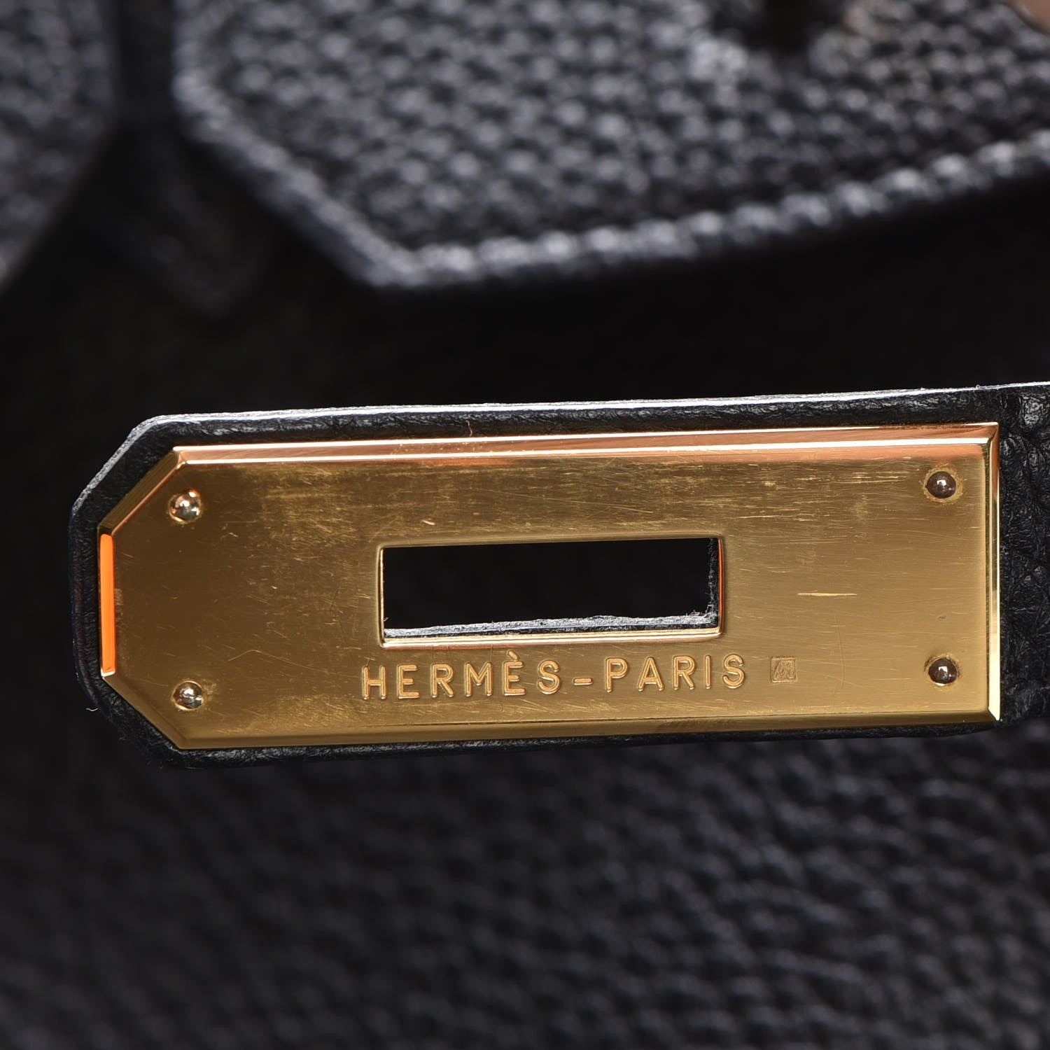 Hermes Togo HAC Birkin 32 Black 11 of 28