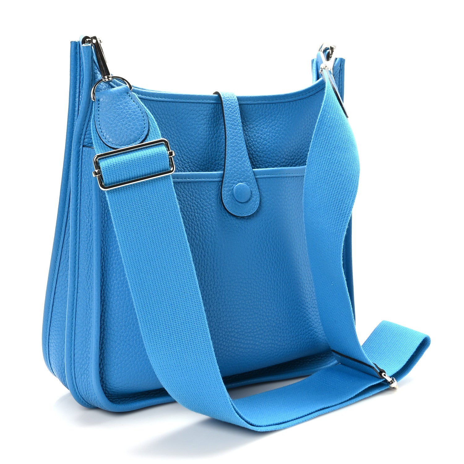 Hermes Taurillon Clemence Evelyne III PM Bleu Zanzibar 3 of 9