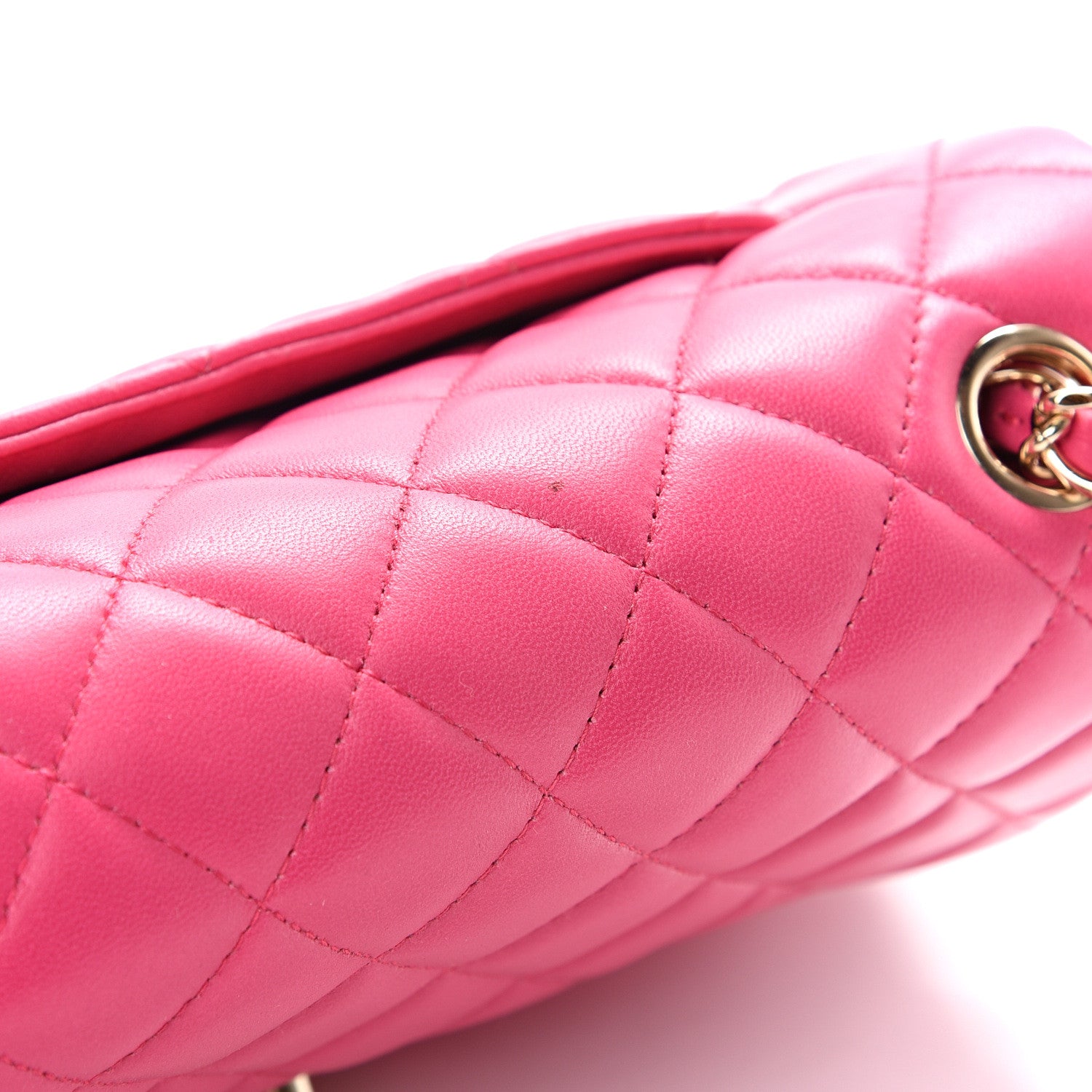 Chanel Lambskin Quilted Mini Rectangular Flap Pink 9 of 10