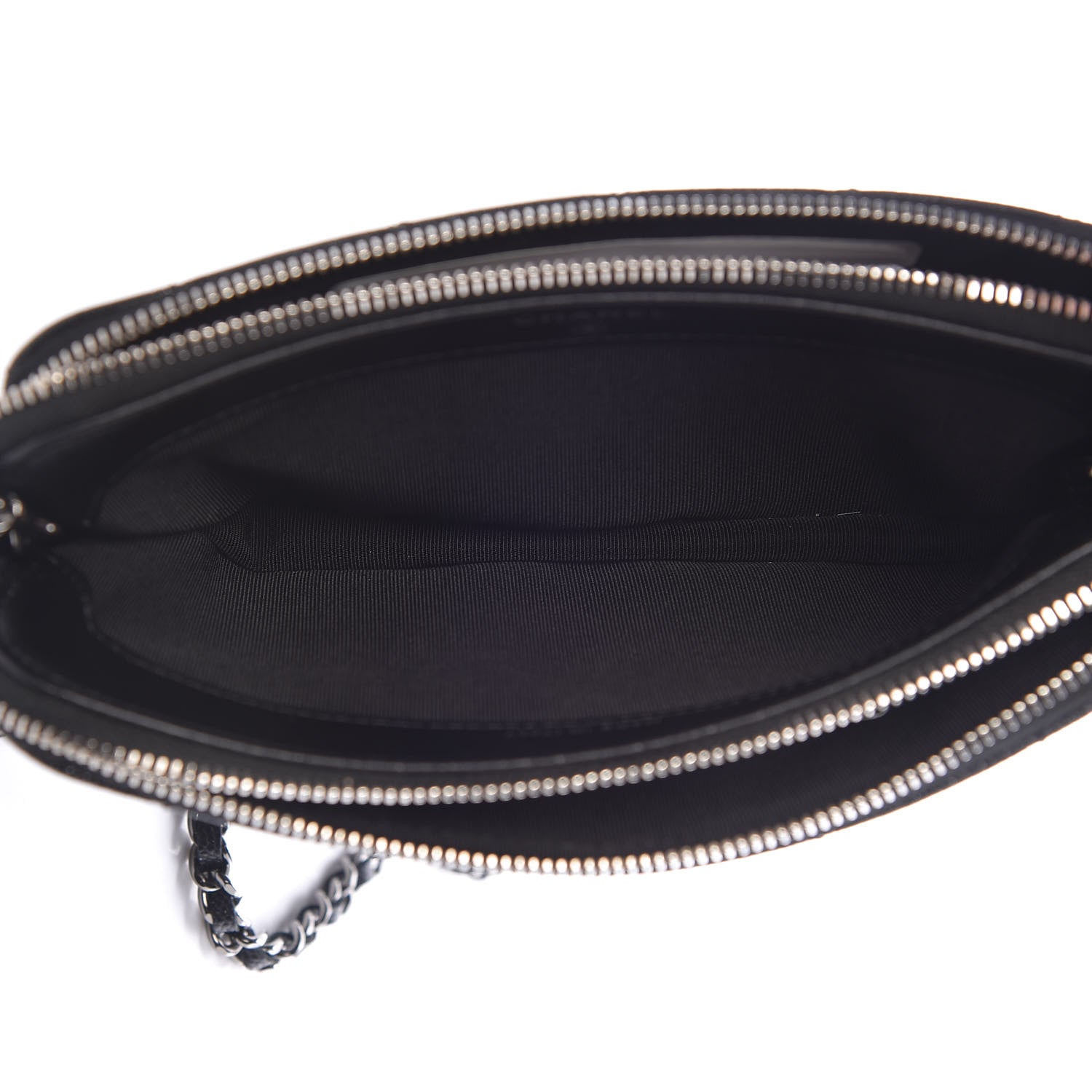Chanel Iridescent Caviar Quilted Clutch With Chain Black 5 of 12