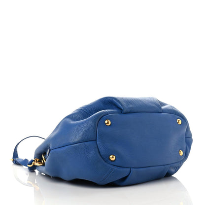 Prada Vitello Daino Satchel Azzurro 4 of 15