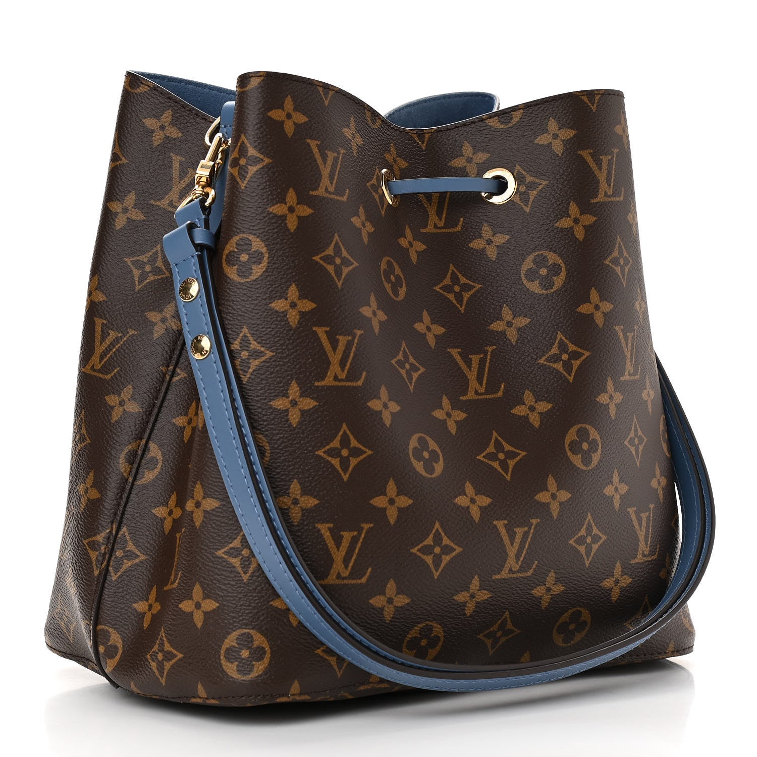 Louis Vuitton Monogram Neonoe MM Blue Jean 3 of 10