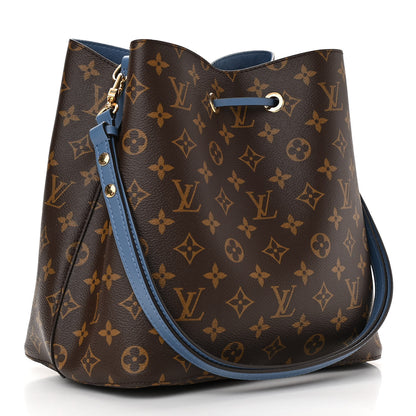 Louis Vuitton Monogram Neonoe MM Blue Jean 3 of 10
