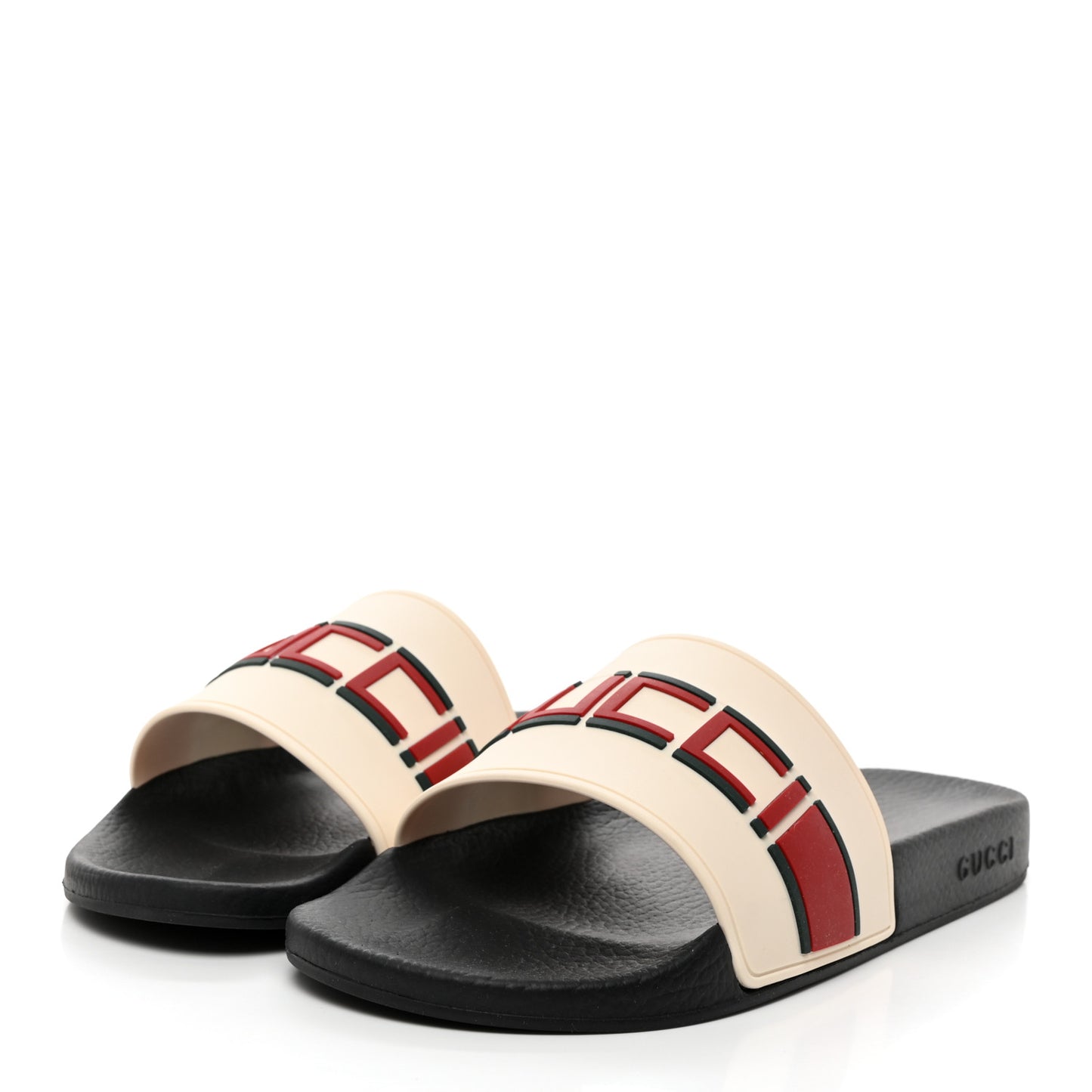 Rubber Gucci Mens Slide Sandals 11 Great White