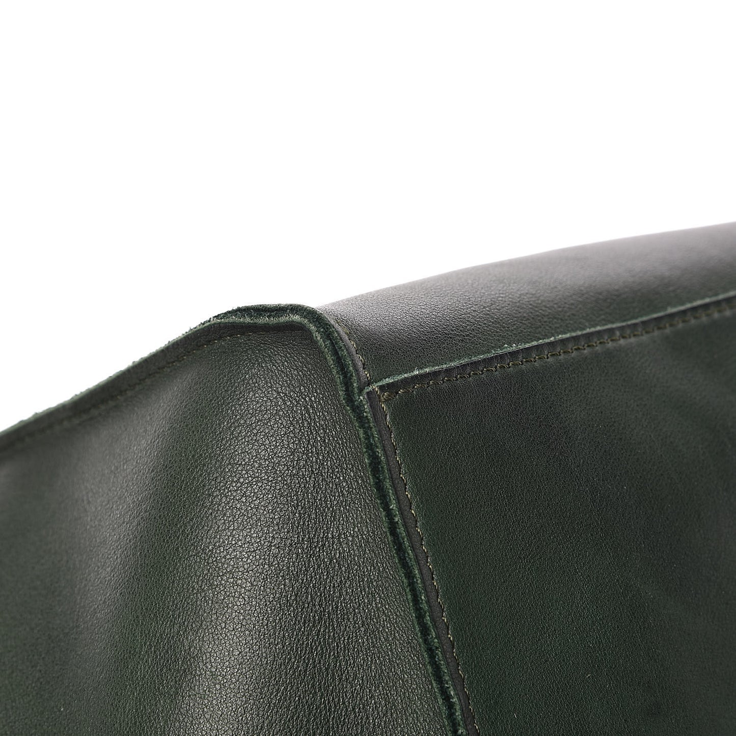 Smooth Calfskin Medium Big Bag Dark Green