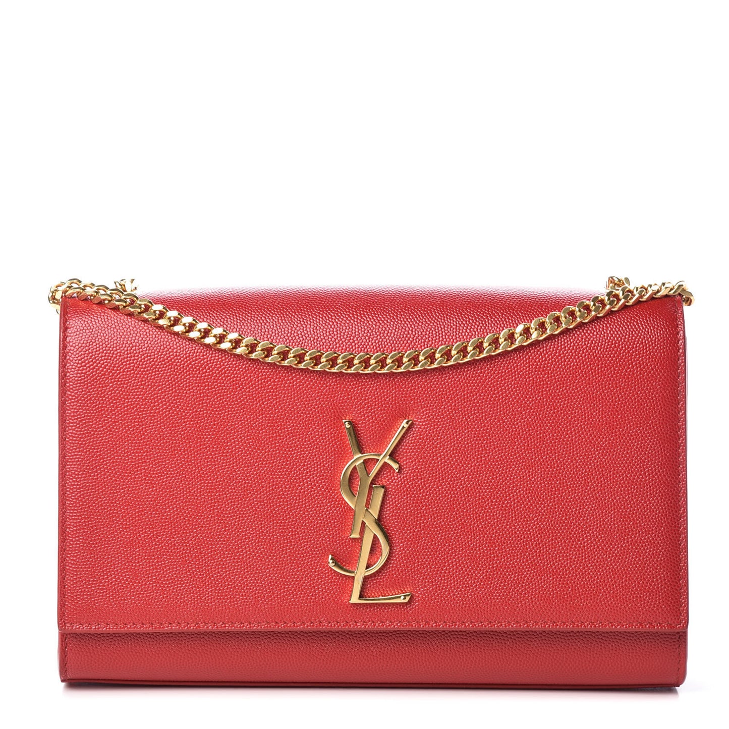 Grain De Poudre Medium Monogram Kate Satchel Red