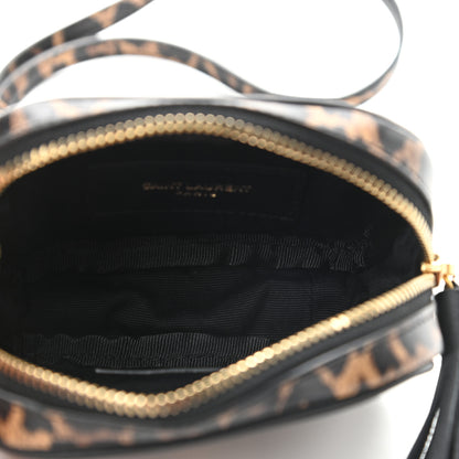 Saint Laurent Calfskin Heart Leopard Print Monogram Baby Lou Camera Bag Toffee 5 of 9