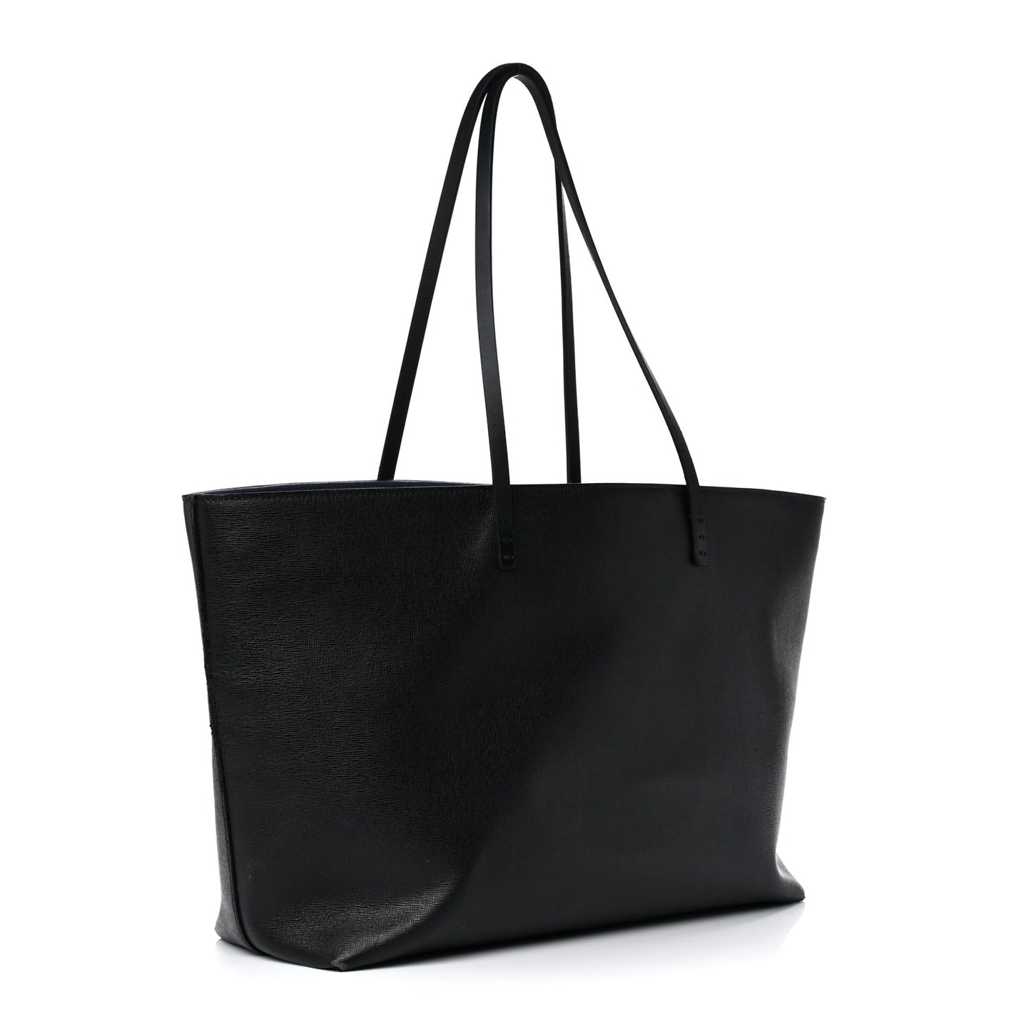 Vitello Elite Cuoio Monster Buggies Medium Roll Tote Black Multicolor Blue Cobalto