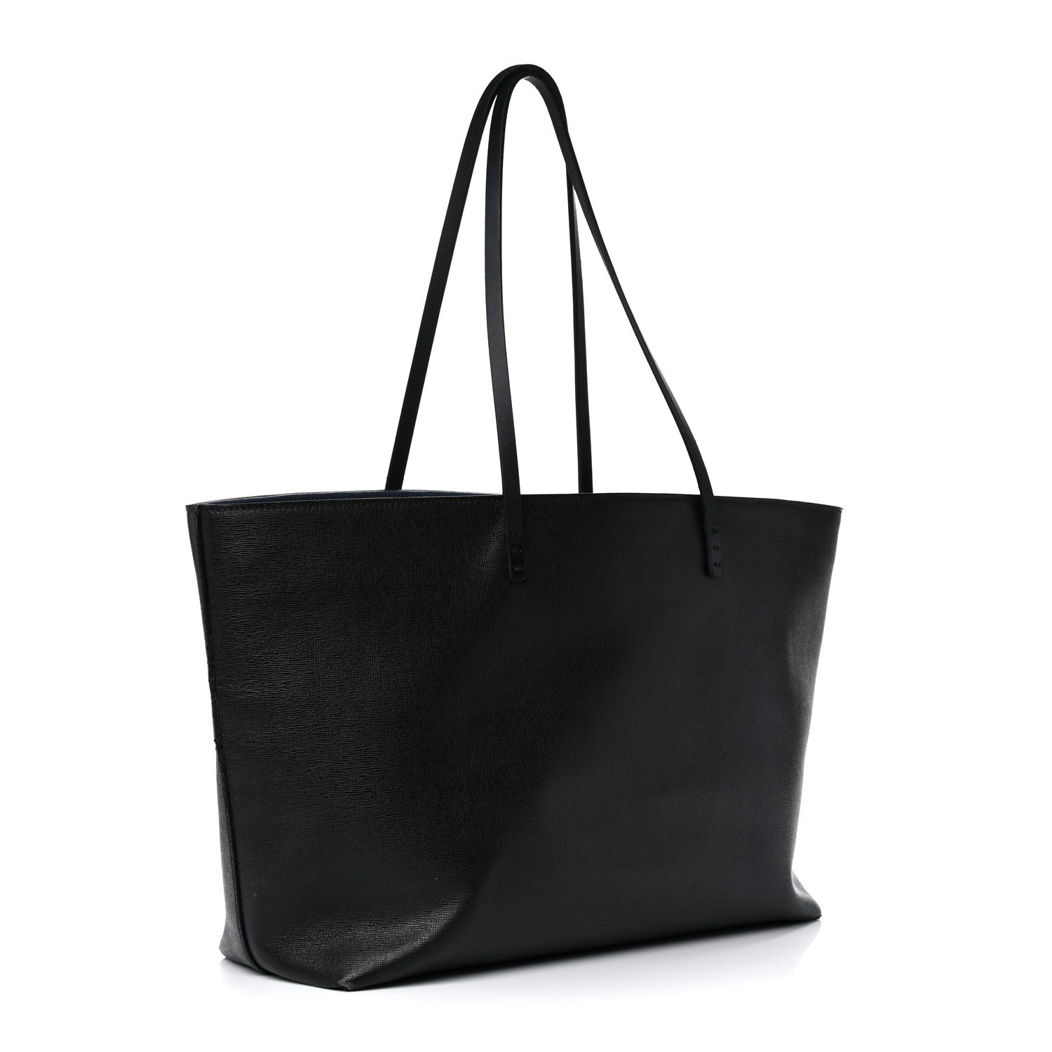 Fendi Vitello Elite Cuoio Monster Buggies Medium Roll Tote Black Multicolor Blue Cobalto 3 of 31