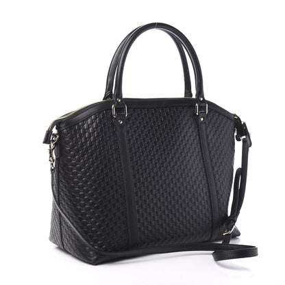 Gucci Soft Microguccissima Large Dome Satchel Black 2 of 9