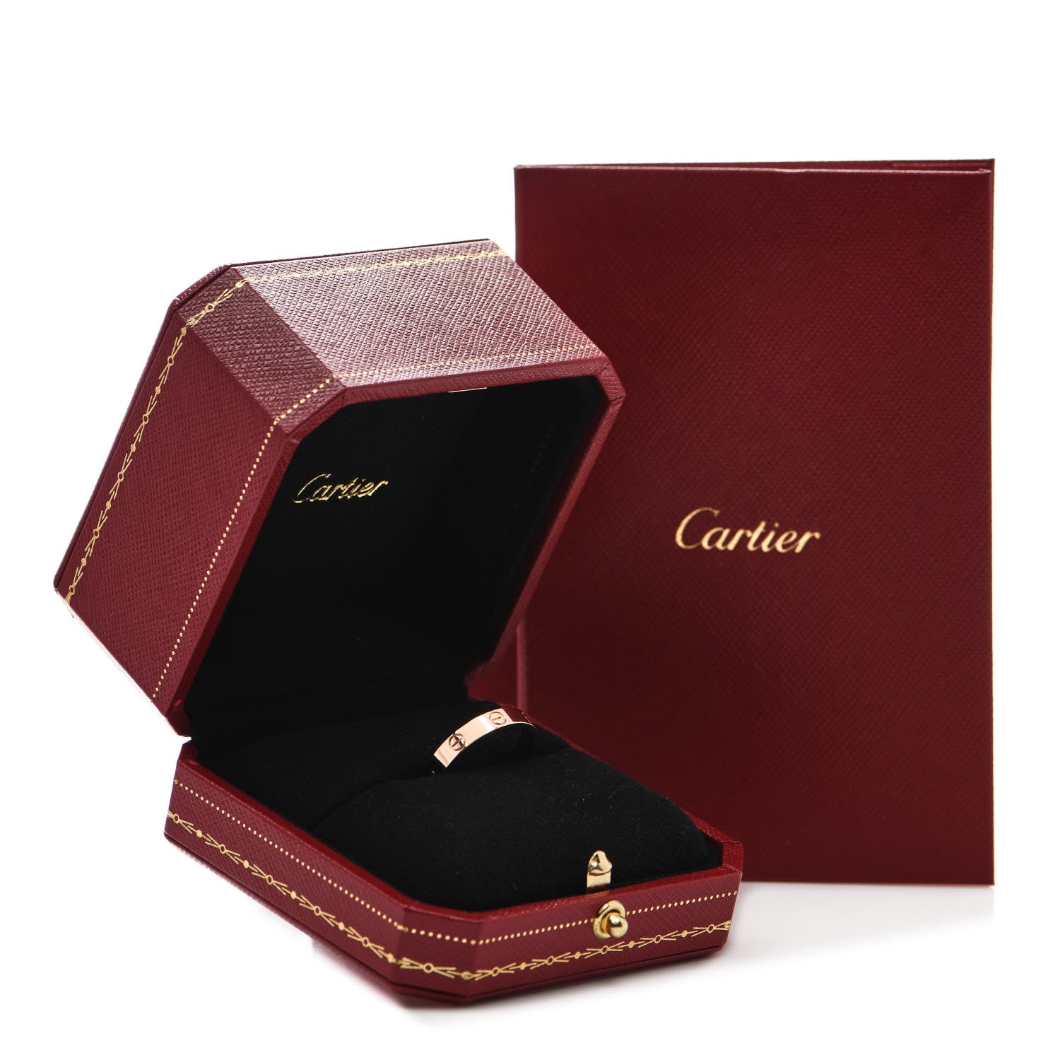 Cartier 18K Pink Gold 3.5mm LOVE Wedding Band Ring 58 8.5 5 of 5