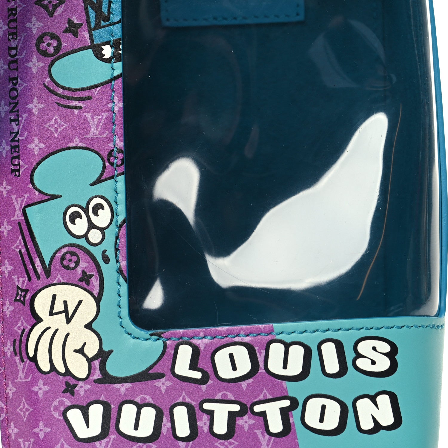 Louis Vuitton Monogram Sandwich Lunch Bag Blue 6 of 9
