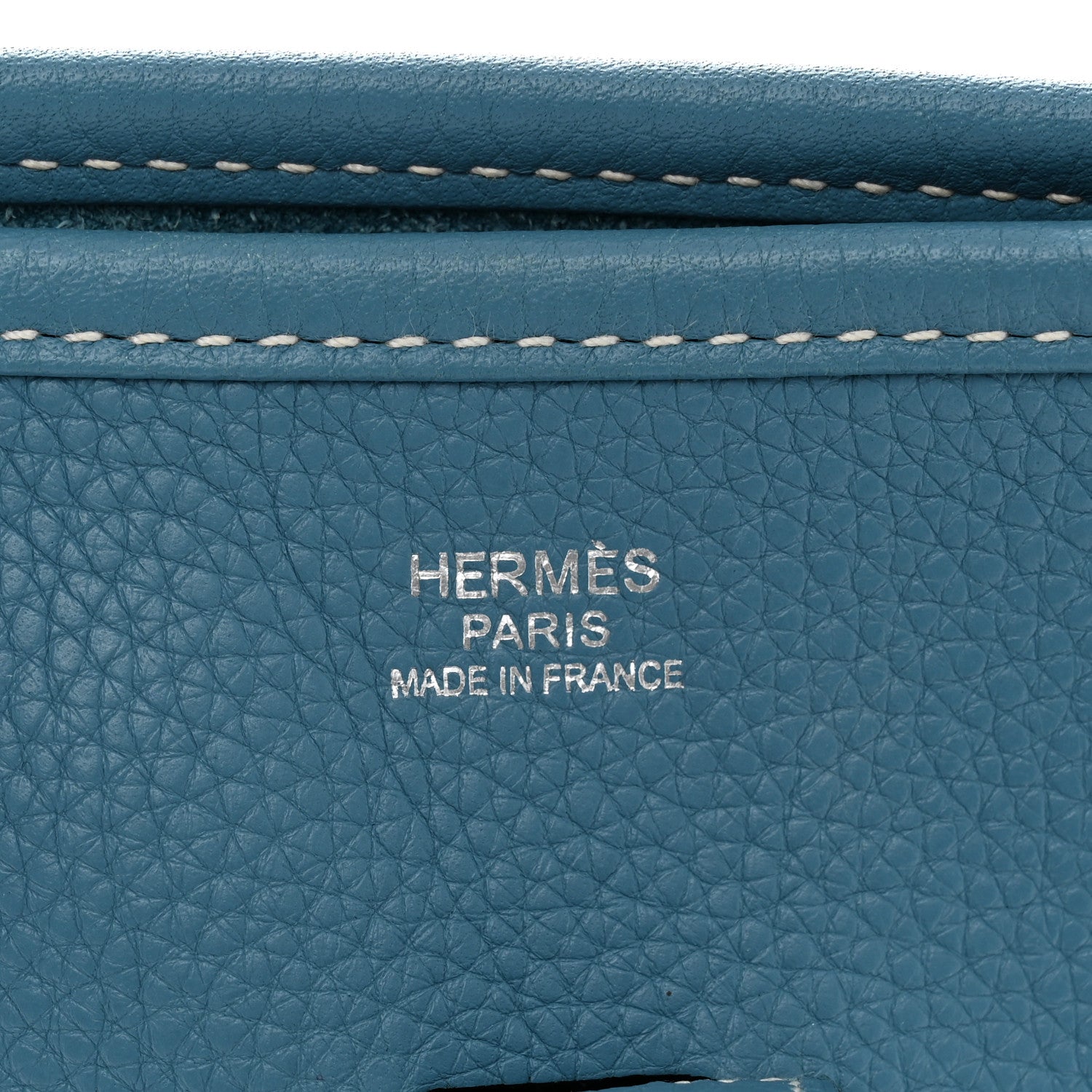 Hermes Taurillon Clemence Evelyne III PM Blue Jean 6 of 11
