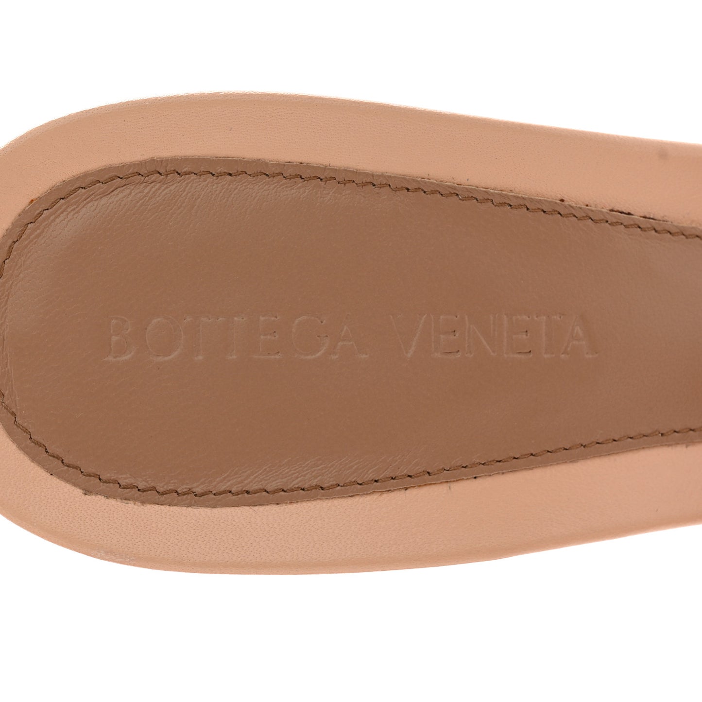 Lambskin Stretch Mule Sandals 40 Porridge