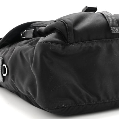 Prada Tessuto Nylon Saffiano Small Vela Messenger Black 10 of 11