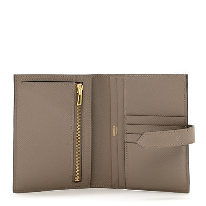 Hermes Epsom Bearn Compact Wallet Gris Asphalte 5 of 9