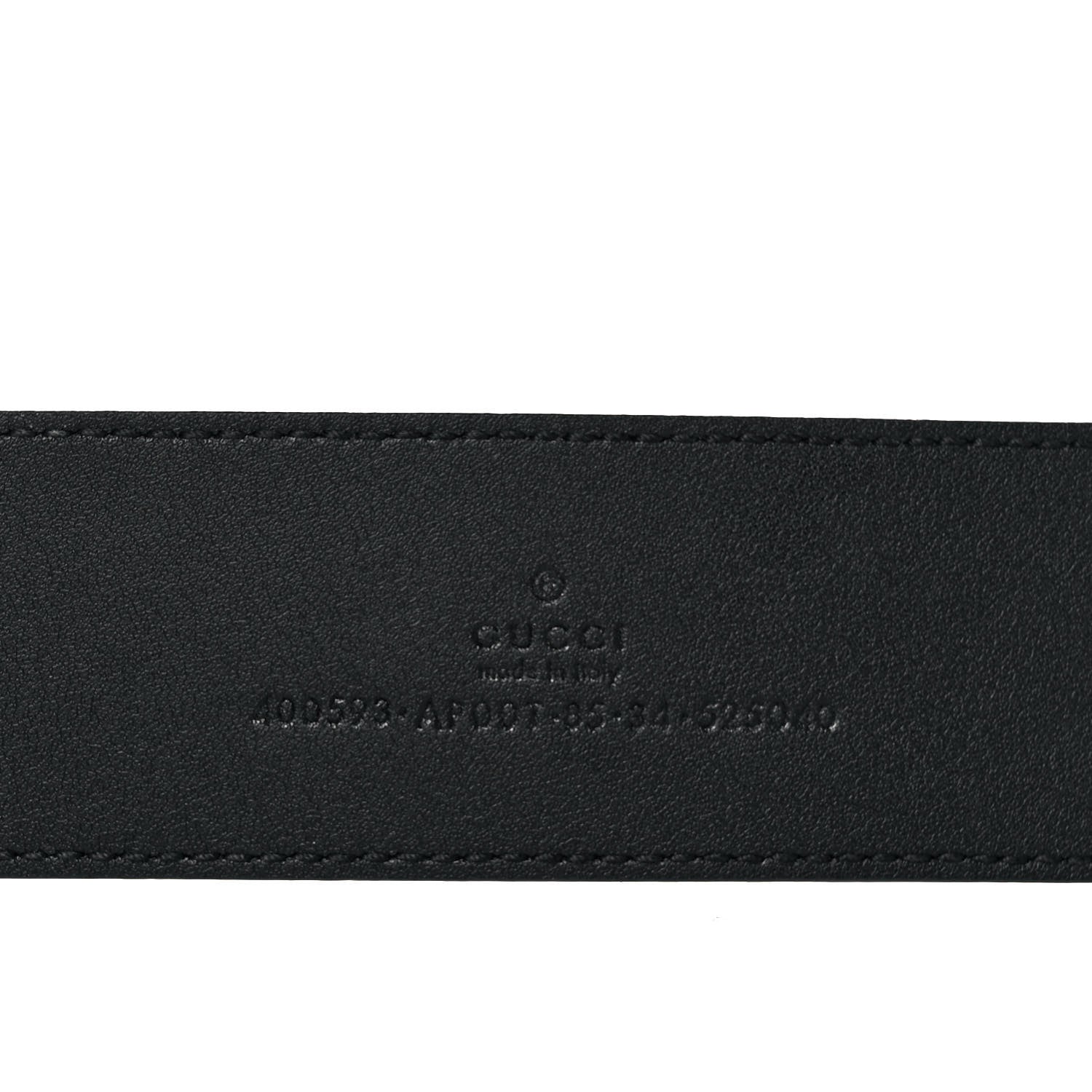 Gucci Calfskin Double G 40mm Belt 85 34 Black 3 of 4