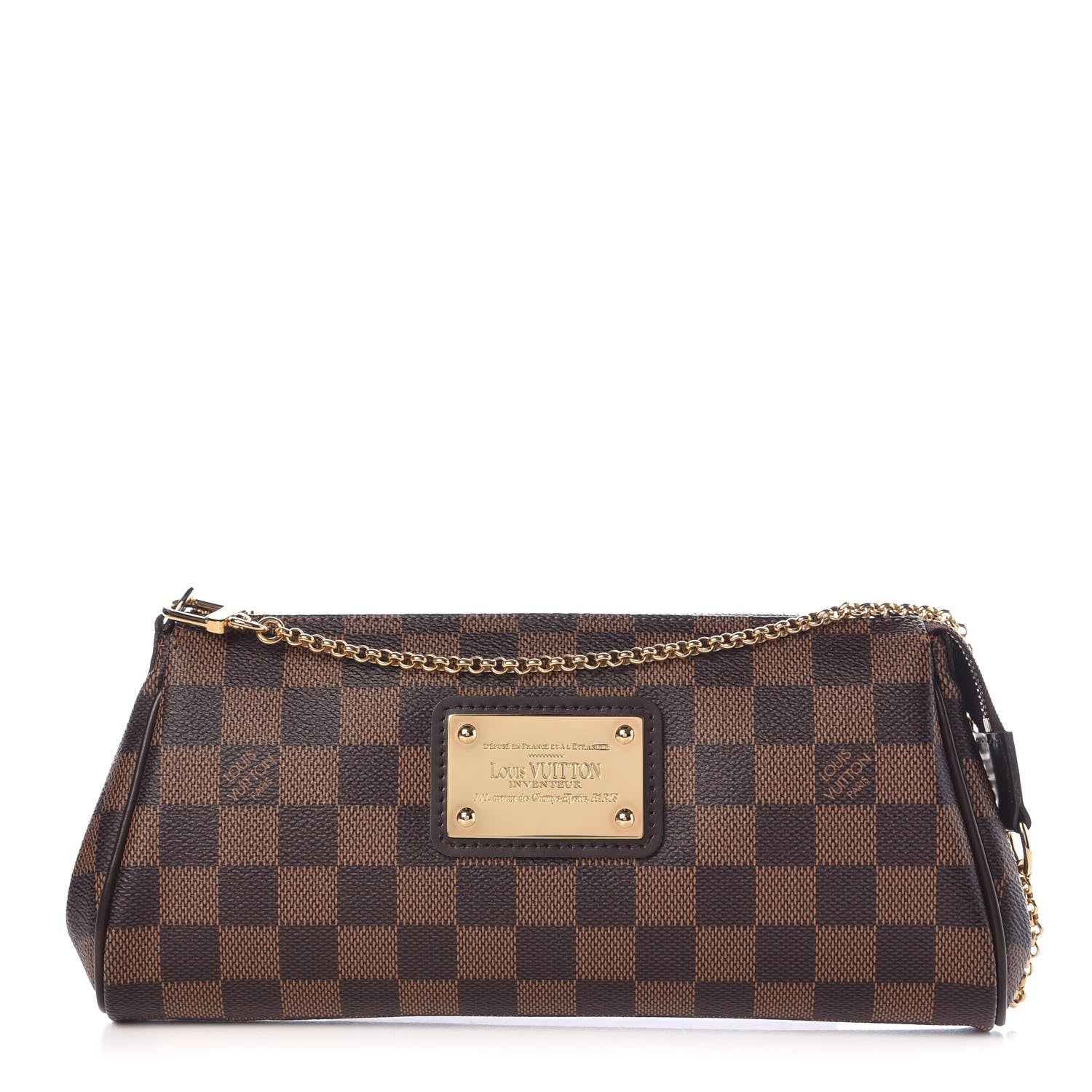 Louis Vuitton Damier Ebene Eva Clutch 1 of 7