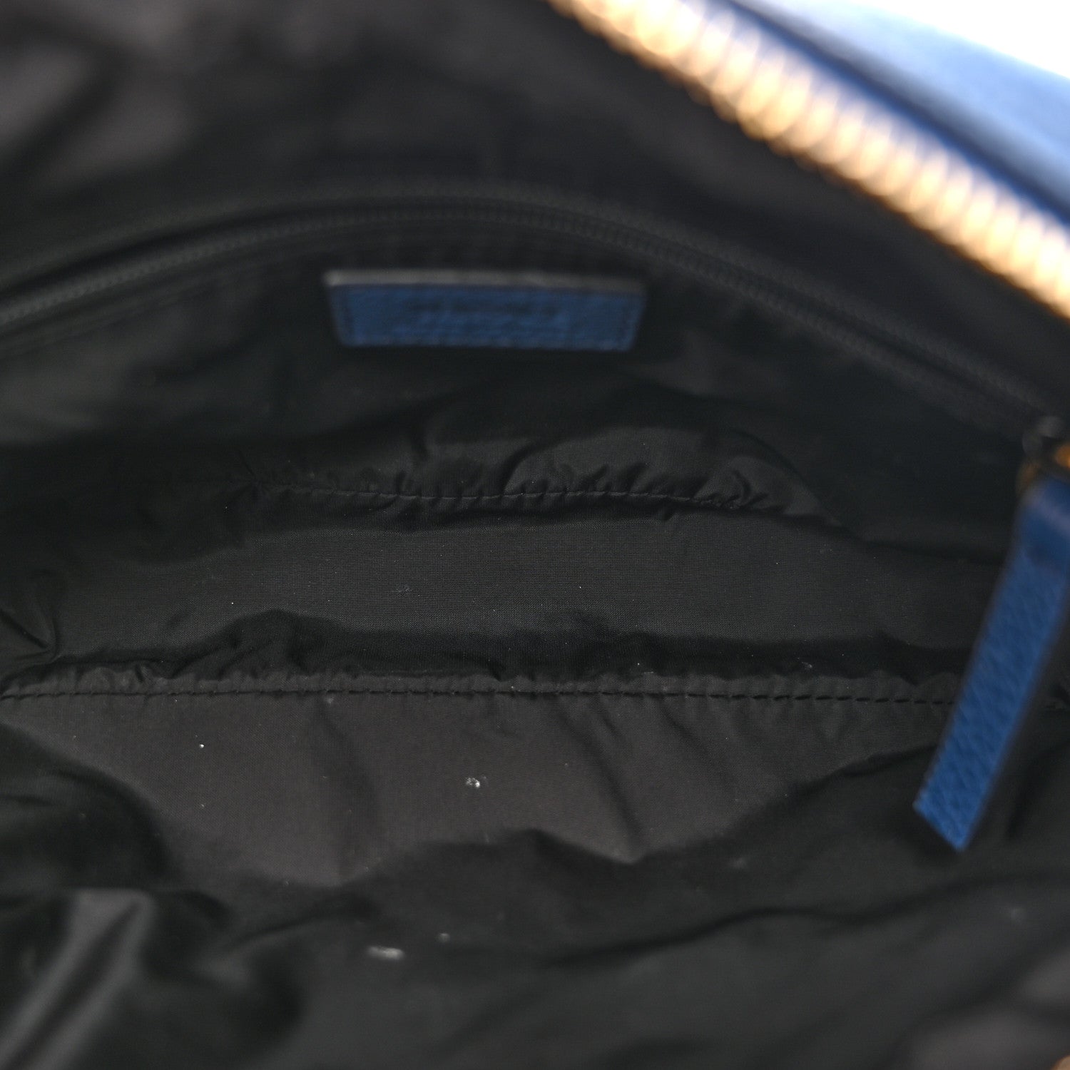 Versace Grained Calfskin Medusa Crossbody Blue 5 of 13